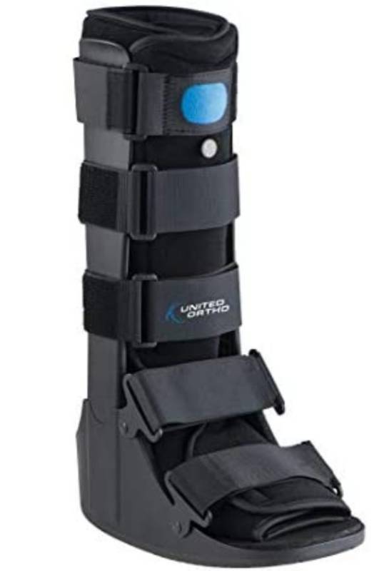 lot 22974 image: United Ortho Air Cam Walker Fracture Boot, Large, Black