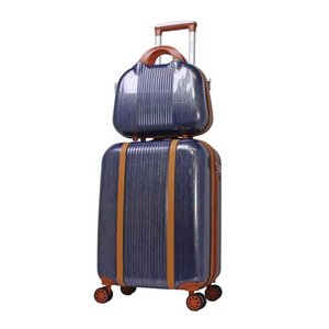 lot 9558 image: World Traveler Classique Lightweight Spinner 2-Piece Luggage Set - Blue