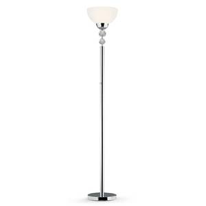 lot 9586 image: 71 inch Crystal Balls Dimmer LED Torchiere Floor Lamp Retail$172.98