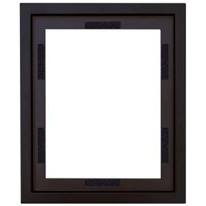 lot 9617 image: MCS Black Wood Canvas Floating Frame, 16 x 20 Inches