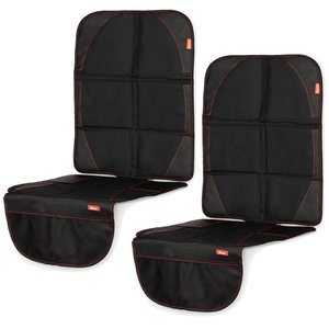 lot 9648 image: Infant Diono Ultra Mat 2-Pack Car Seat Protectors, Size One Size - Black