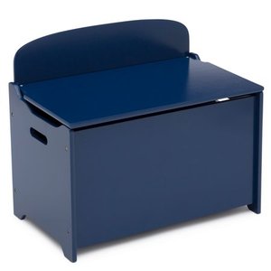 lot 9677 image: Delta Children MySize Deluxe Toy Box, Blue