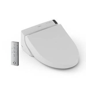 lot 9680 image: TOTO WASHLET C200 Electronic Bidet Toilet Seat with Premist and SoftClose Lid, Elongated, Cotton White