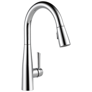 lot 9799 image: Delta Essa Single Handle Pull-Down Kitchen Faucet in Chrome 9113-DST