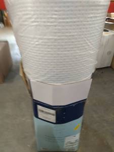 lot 9857 image: TWIN SIZED 3 IN BLUE MEMORY FOAM MATTRESS TOPPER