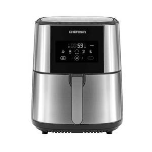 lot 9864 image: CHEFMAN - 8qt Digital Air Fryer - Stainless Steel