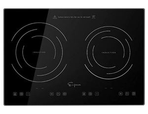 lot 3685 image: HORIZONTAL DOUBLE BUILT-IN INDUCTION COOKTOP Model EMPV-IDC12B2