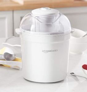 lot 9676 image: Amazon Basics 1.5 Quart Automatic Homemade Ice Cream Maker