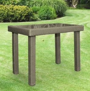 lot 9717 image: Kenwick Wicker Counter Height Bar Table