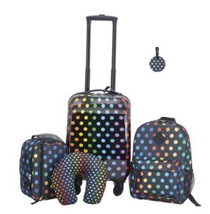 lot 9757 image: Travelers Club 5pc Luggage Set