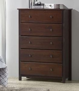 lot 9815 image: SHAKER 5 DRAWER CHEST