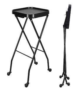 lot 9825 image: SALON FOLDING ROLLING SERVICE TRAY