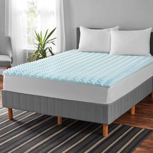 lot 60662 image: Mainstays 1.5-inch Memory Foam Mattress Topper, Full