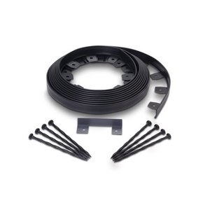 lot 60732 image: Expert Gardener No-Dig Landscape Edging Kit with Anchoring Spikes - 30 ft., Black