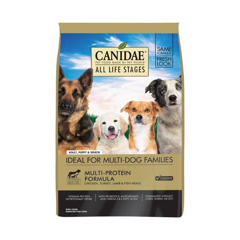 lot 4786 image: Canidae All Life Stages Multi-Protein Chicken, Turkey, Lamb & Fish Dry Dog Food, 44 lb