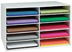 lot 7720 image: Classroom Keepers Construction Paper Storage 12 X 18