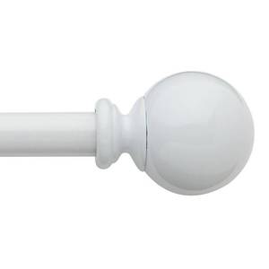 lot 7732 image: Bali 58 Ball Decorative Cafe Curtain Rod Set