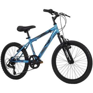 lot 2957 image: Kids Hardtail Mountain Bike Boys Stone Mountain 20 6Speed Metallic Cyan (73808)