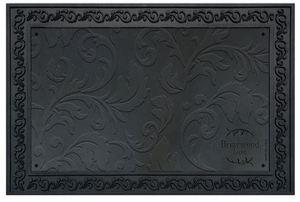 lot 3531 image: briarwood lane outdoor rubber doormat tray for 18 x 30 doormats floral design