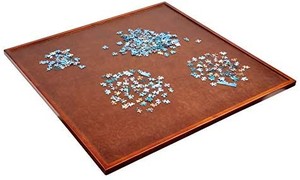 lot 3534 image: Jumbl Spinner Puzzle Board  35�� x 35�� Wooden Jigsaw Lazy Susan Turntable w 360° Rotation  Smooth Plateau Fiberboard Work Surface & Reinforced Hardwood  for Games & Puzzles  1500 Pieces
