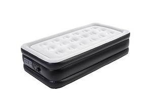 lot 3546 image: Twin Air Mattress Inflatable Airbed with Built in Pump Luxury High Elevated Blow up Bed 19 Raised Height for Home Camping Travel (Twin)