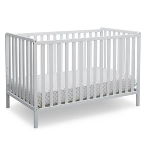 lot 3555 image: Delta Children Heartland 4-in-1 Convertible Crib, Bianca White