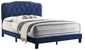 lot 3558 image: Best Quality Furniture Platform, Twin, Navy Blue