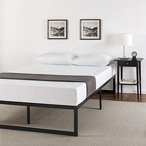 lot 3560 image: Zinus Abel 14 Inch Metal Platform Bed Frame  Mattress Foundation  No Box Sprin