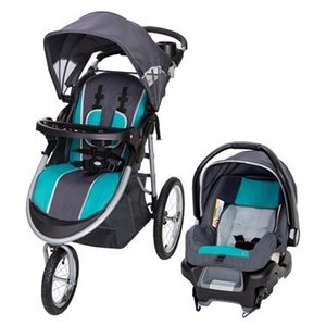lot 5188 image: Baby Trend Pathway 35 Jogger Travel System, Optic Teal