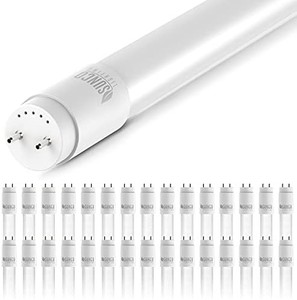 lot 5205 image: Sunco Lighting 30 Pack 4FT T8 LED Tube, 18W40W Fluorescent, Frosted Cover, 5000K Daylight, Single Ended Power (SEP), Ballast Bypass, Commercial Grade - UL Listed, DLC