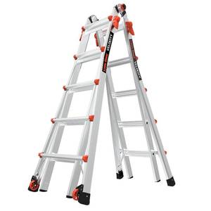lot 5208 image: Little Giant Ladder Systems 300 lb ANSI Type IA rated Aluminum Ladder Gray