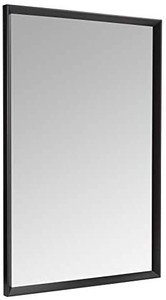 lot 5216 image: Amazon Basics Rectangular Wall Mirror 24 x 36 - Peaked Trim, Black