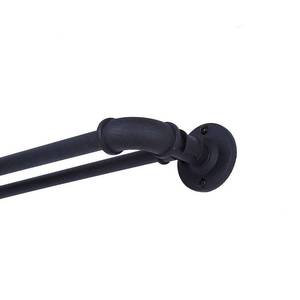lot 8807 image: Sun Zero Bronn 66-120 Wrap Around Double Curtain Rod