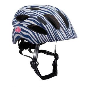 lot 2038 image: Crazy Safety STRIPES BICYCLE HELMET DARK BLUE