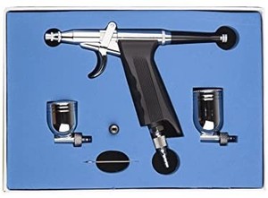 lot 2045 image: Professional Trigger Air-Paint Control Gun Airbrush Perfect for Cosmetic Makeup ModelBodyCar Painting, NailFine Arts, Photo Retouching, Cake Decorating and Textiles