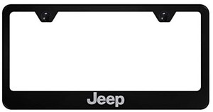lot 2058 image: Jeep Black License Plate frame