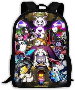 lot 2066 image: Undertale Sans All Character Womens Backpack Multifunction School Bags for Childrens Kids Book Bags print varies from stock photo