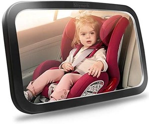 lot 2068 image: Baby Car Mirror, Safety Car Seat Mirror for Rear Facing Infant with Wide Crystal Clear View, Shatterproof