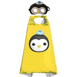 lot 2070 image: Octonauts Cosplay Dress Up Costumes Capes & Masks for Kids Halloween Party Favor 4 pcs