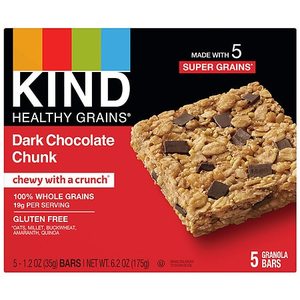 lot 2074 image: DARK CHOCOLATE CHUNK GRANOLA BARS, DARK CHOCOLATE CHUNK 3 boxes of 5 bars ex Aug 2021