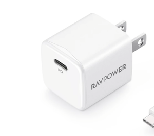 lot 2135 image: RAVPower PD Pioneer RP-PC150 20W Wall Charger US �� White