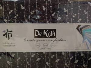 lot 2170 image: Dekoth -Cotton Fabric by The Yard 100% Cotton 3 pack black with white pattern