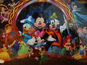 lot 2196 image: Disney front license plate