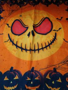 lot 2197 image: Super soft 18x18 inch Jack Skelington Halloween pillow cover