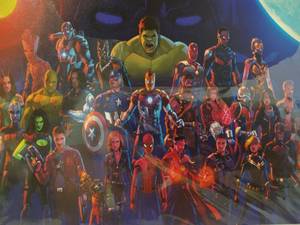 lot 2199 image: 500 Piece Jigsaw Puzzle for Adults-Marvel Avengers Super Heroes-Every Piece is Unique