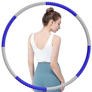 lot 4029 image: Exercise Hoop Fitness , Professional Soft Workout Hoop for Adults Weight Loss, 8 Section Detachable Design, Adjustable