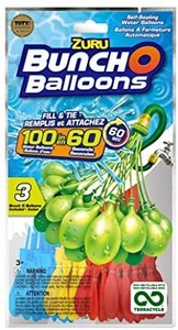 lot 4070 image: Bunch O Balloons 100 Rapid-Filling Self-Sealing Water Balloons (3 Pack) by ZURU