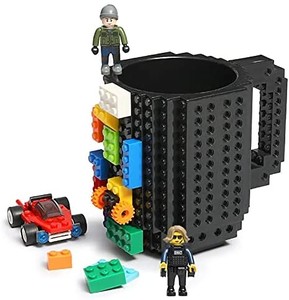 lot 4079 image: Build-on Brick Building Block Coffee Mug Funny Brick Design Creative Design for Kids Men Women Christmas Birthday