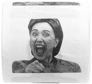 lot 4094 image: 1 Hillary Clinton Toilet Paper Roll, Funny Prank Gift, Home Party Supplies