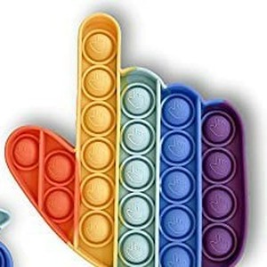 lot 4141 image: Pointing Hand Rainbow Popit